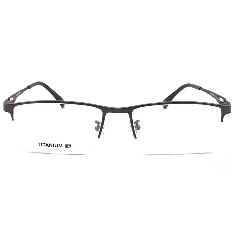 

Manufacturer China Half Frame Glasses Titanium Material Blue Light Blocking Glasses Custom anti blue glasses, 5 colors