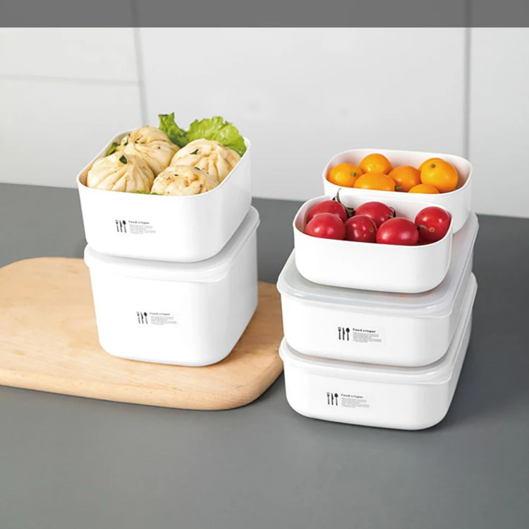 

A2689 Portable Japanese Plain Dinnerware Packaging Stacked Container Leakproof Boxes Storage Food Lunch Box With Lid, Multi colour