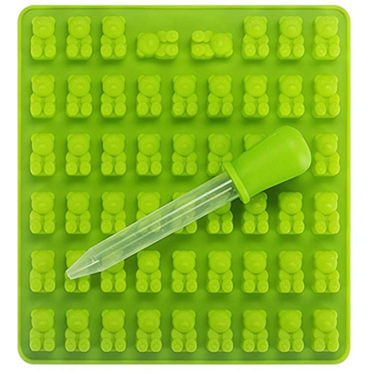 

Wholesale Best Selling 53 Cavities Gummy Bear Candy Molds Silicone - Chocolate Gummy Molds candy mold