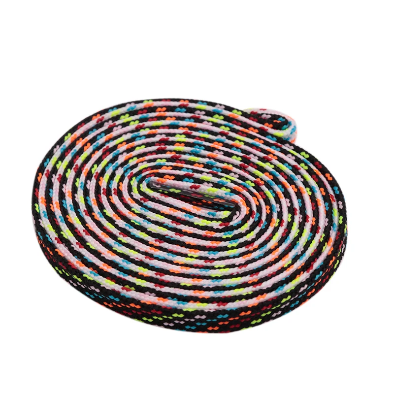 

Weiou New style silicone dipped cord Wholesale Flat custom draw string Polyester shoelaces With cord ends metal for shoes