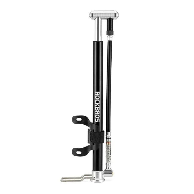 

Bicycle Foot Pump High Pressure Smart Tire Pump AV/FV Portable Air Pumps MTB Road Bike Pump, Sliver, black