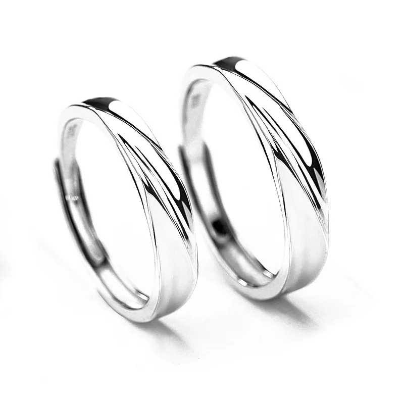 

Elegant Wedding Ring Simple Fashion Jewelry Accessories Silver Rings For Couple Rings
