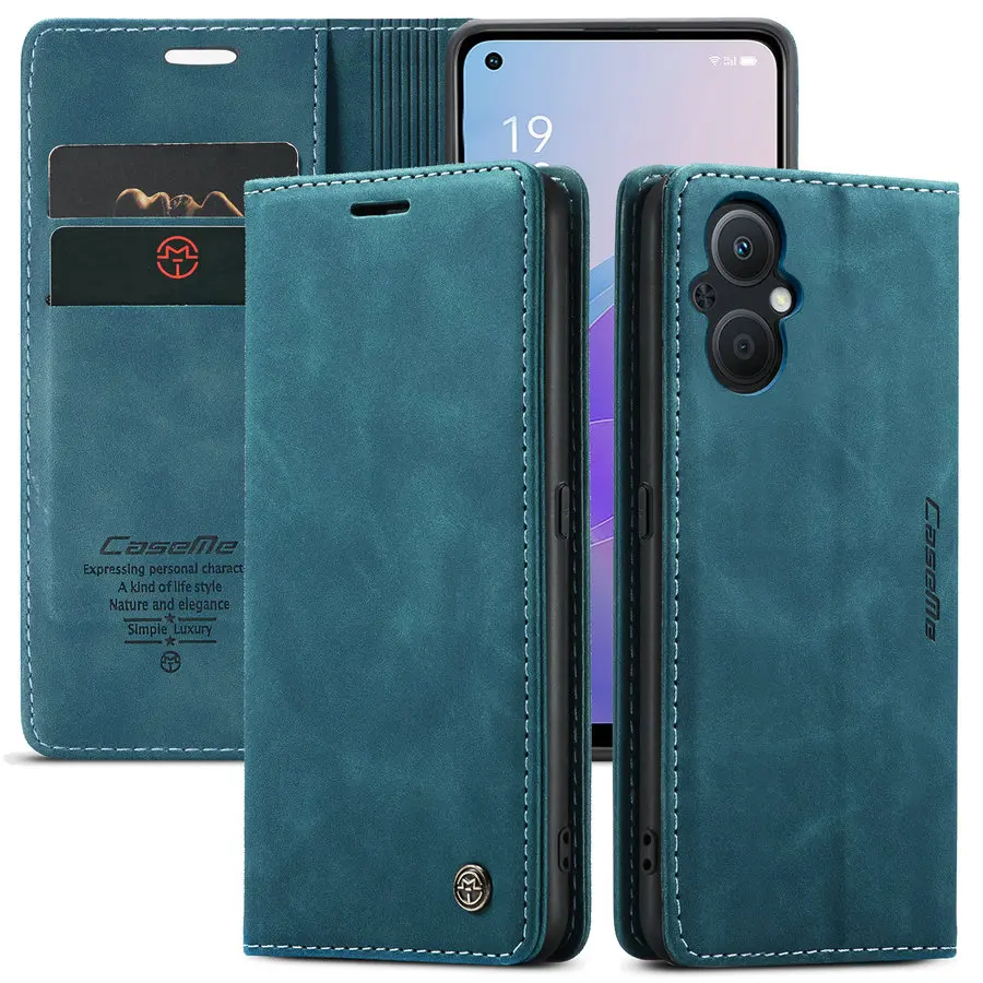 

CaseMe Cheap Price Cellphone Covers for OPPO A96 4G 5G Version Magnetic Handy Cases Credit Holder for OPPO A96 A76 A95 Leather