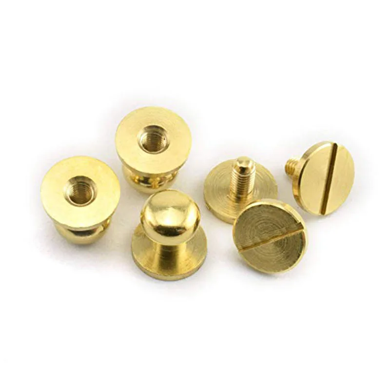 7mm Round Head Button Screwback Screw Stud Spot Rivet For Leather Craft ...