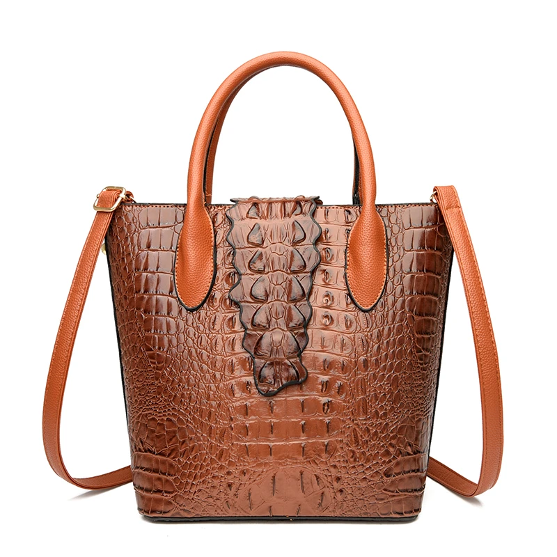 

JIANUO Top grade material crocodile handbag luxury fashion alligator bags for women