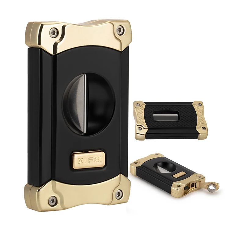 

Wholesale High Quality Durable Custom Stainless Steel V-cut Cigar Cutter