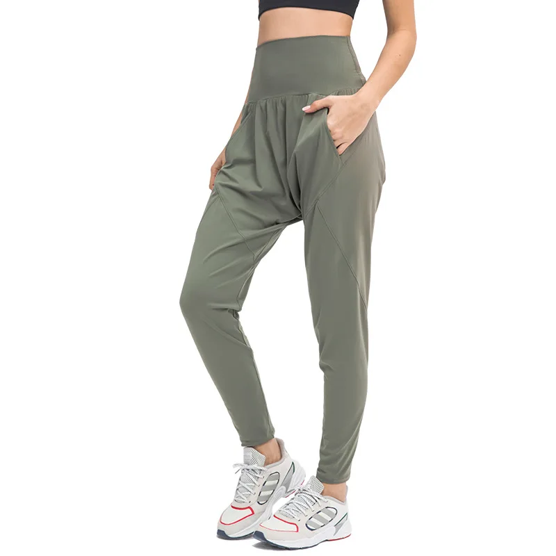 

New Arrivals Custom Logo Long Sport Pants Women High Waist Yoga Trouser Slim Fit Jogging Pants