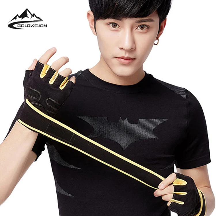 

GOLOVEJOY XG01 New Fitness Half Finger Gloves for Men Outdoor Cycling Weightlifting Dumbbell Exercise Breathable Training Gloves, Has 4 colors