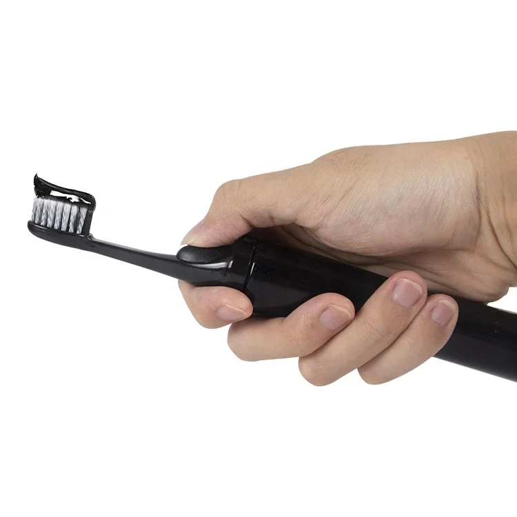 

Portable10000 Bristle Natural Wholesale Automatic Charcoal Toothbrush Adult, White/black
