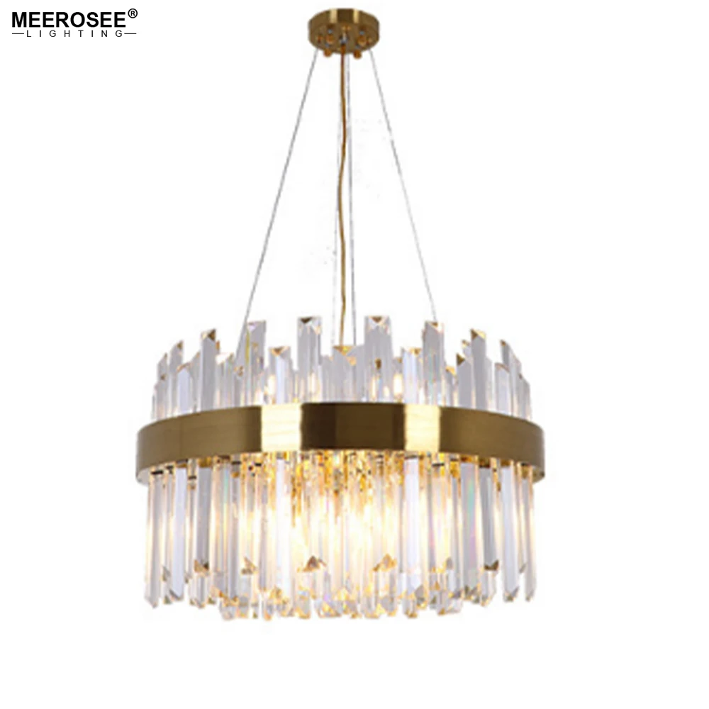 MEEROSEE Crystal Pendant Modern Luxury Lighting Lamps Home Decor MD86723