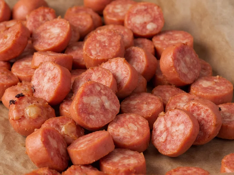 temp of cooked pork sausage