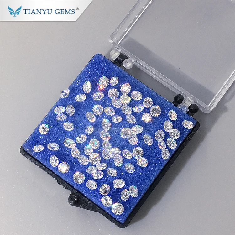 

Tianyu Gem Lab Grown Small Loose Diamond 1.25-2.2mm DEF VVS VS Round White Polished HPHT Diamond