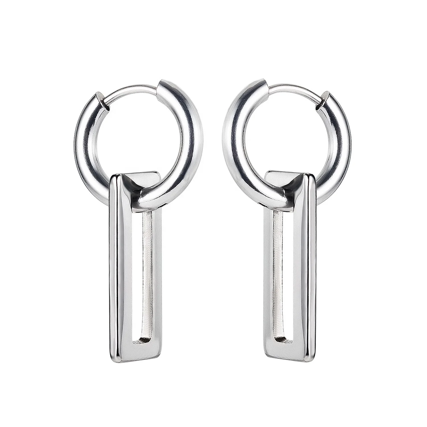 

Stainless Steel Fashion Men Earring Jewelry Wholesale Earing For Women 2020, White