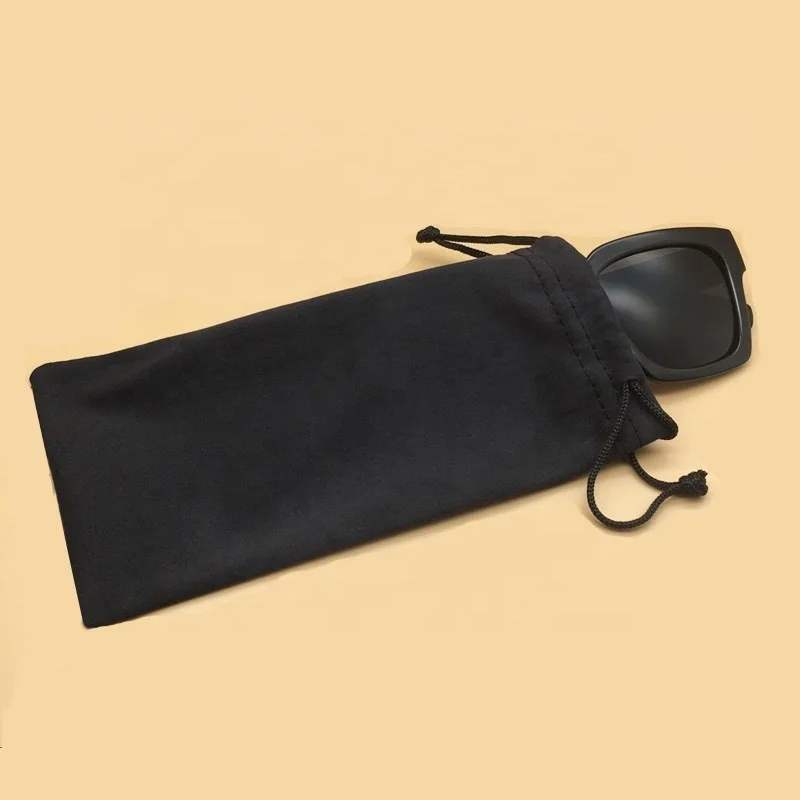 wholesale Cheaper soft drawstring custom microfiber eye glasses sunglasses bag pouch case