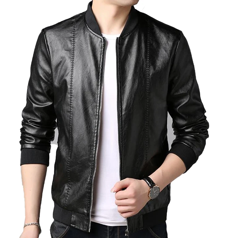 

Waterproof Windproof Leather Jackets For Men Plus Size Add Velvet Fall Winter Jacket Fitted Outdoor Jacket Coat