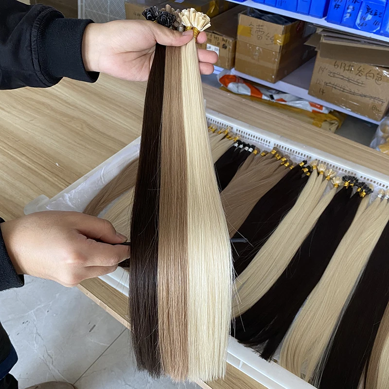 

LeShine Keratin u Tip Hair Extension, Pre Bond Nail Tip Hot Sale Hair Human,Remy Virgin Prebonded Utip Hair Extensions