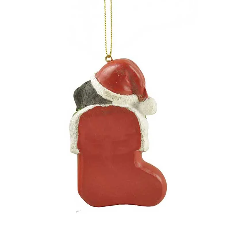 Handmade Rottweiler dog furniture pendant ornaments in Christmas stockings decorations