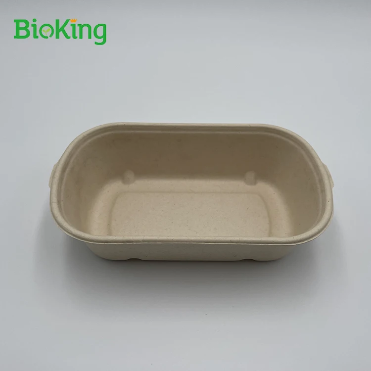 

BioKing sugarcane bagasse pulp biodegradable and compostable disposable round bowl tableware with international quality standard, Bleached;natural