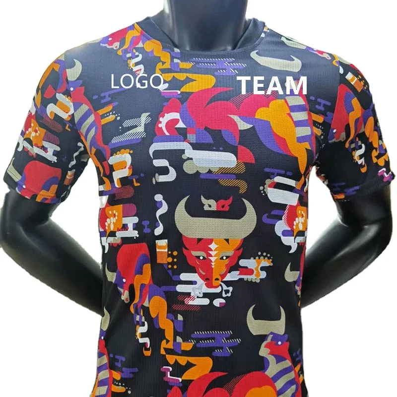 

Wholesale high quality men's football player version shirt Soccer jersey, As picture