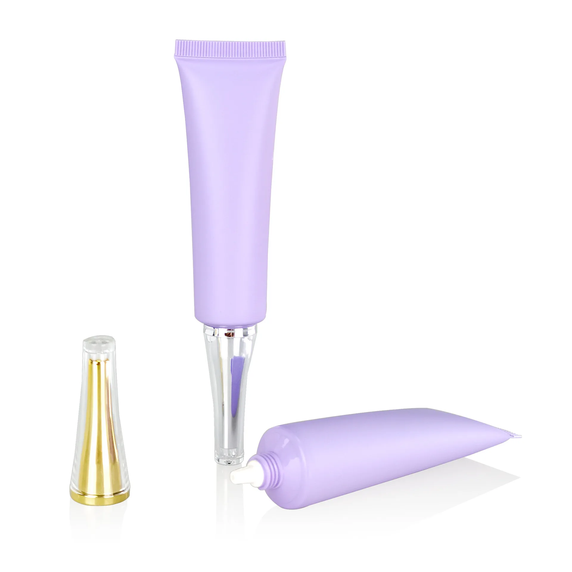 

30g hand cream tube cleaning cream cosmetic package container matte purple soft PE tube UV label squeeze bottle