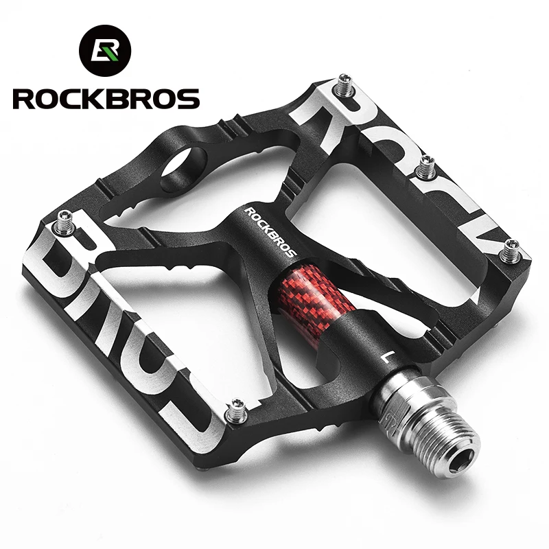 

ROCKBROS Bicycle Pedals Reflective Platform Pedal Ultralight Aluminium Alloy Bearing Pedals For Mtb Bike, 2 colors