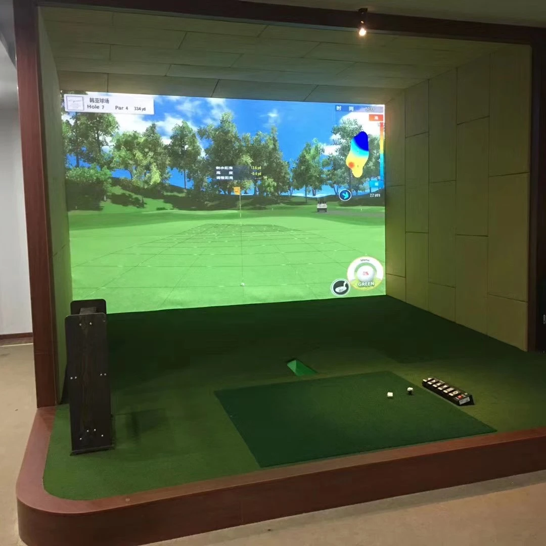

106*118 inches Golf simulator low noise impact projection screen silencer screen, White