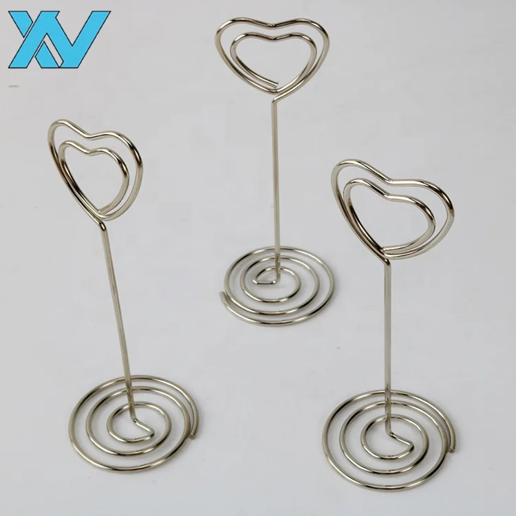 
Metal Silver color Lovely Heart design wire Memo clip. Paper clip. Binder clip,promotional gift 85mm  (60752059212)