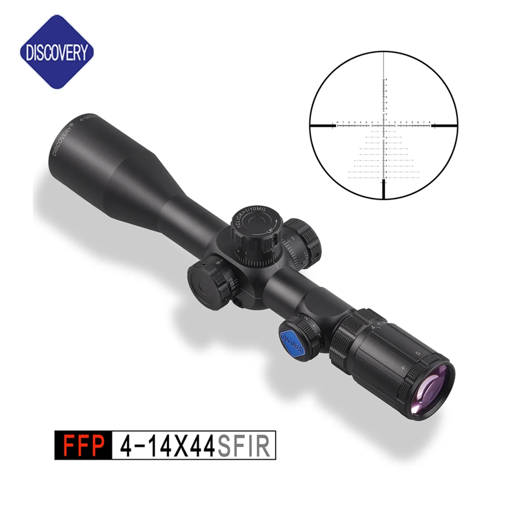 

Discovery Sports FFP 4-14X44SFIR ,30mm, First Focal Plan FFP Scope With Illuminated LR Reticle