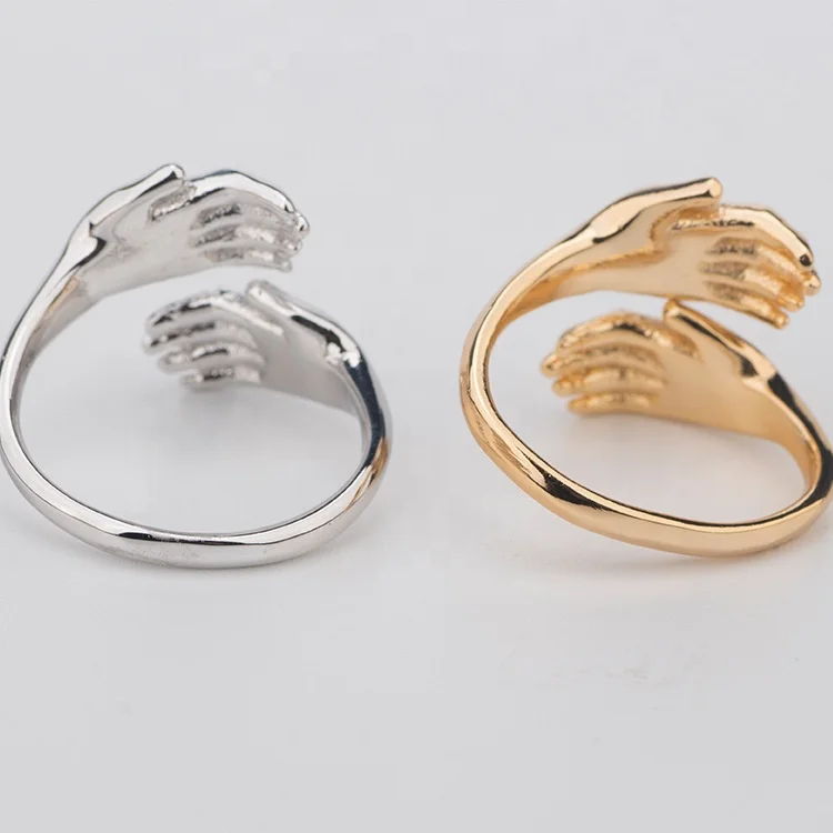 

Diamond live mouth female ring couple men and women Christmas Valentine's Day gift