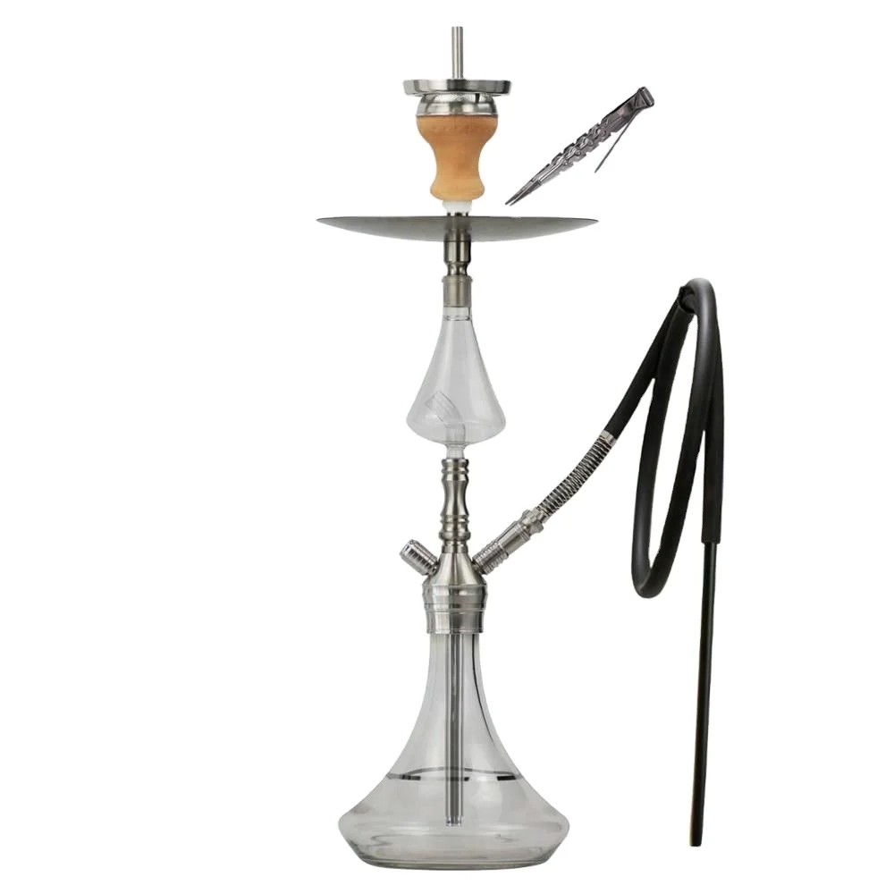 

New design Stainless Steel Shisha  Size SS hookah Click Hookah DIY Shisha Wholesale China, Original stainless steel color shaft,vase:golden/sliver