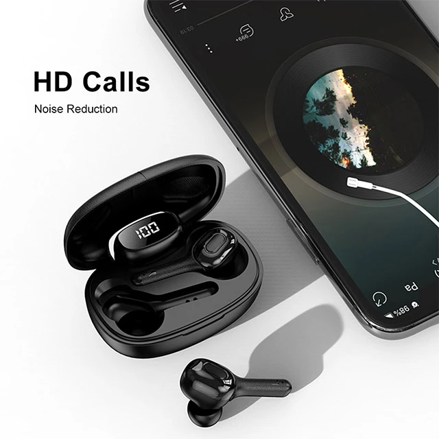 

2021 Newest T9S TWS Mini Headphones Hd Call Earphones Stereo Wireless Earbuds