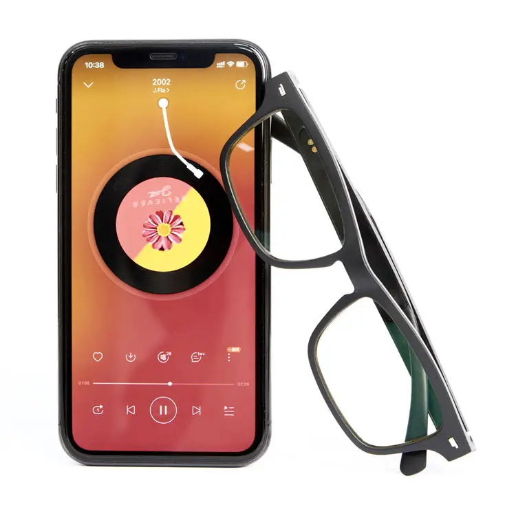 

Waterproof Driving Fashion Newest 2021 PC Audio Sunglasses Smart Glasses, Black