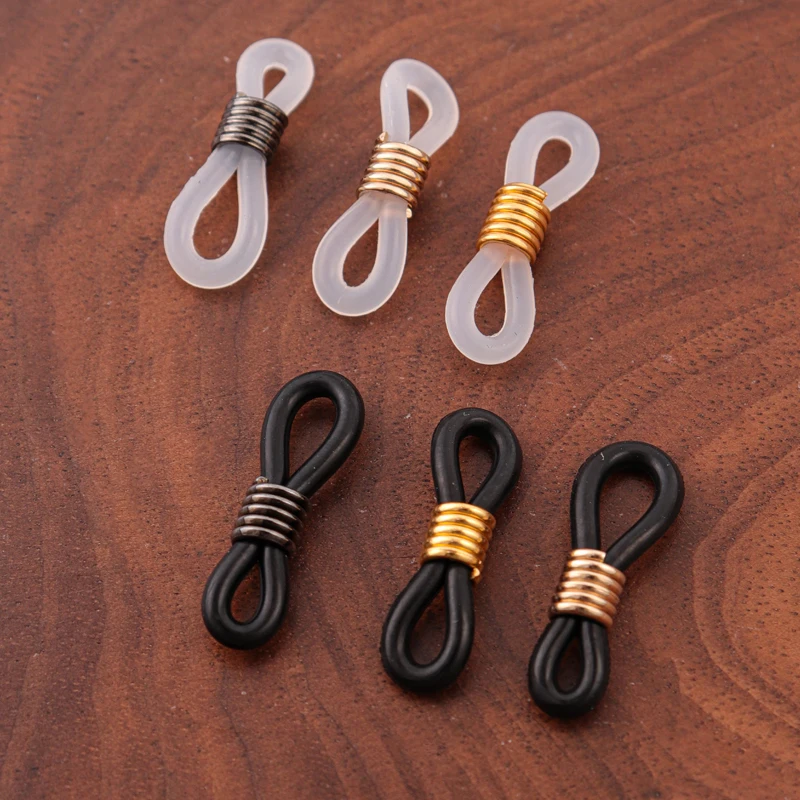 50pcs Ear Hook Eyeglasses Spectacles Chain Glasses Retainer Ends Rope