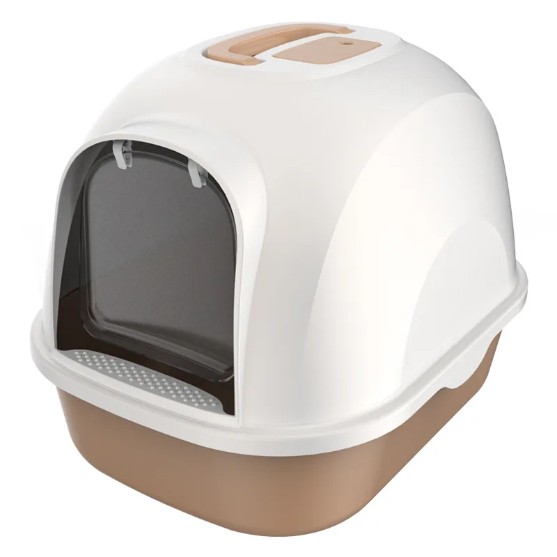 

factory wholesale fully enclosed luxury big cat litter box easy cleaning cat litter toilet boxes litter pan cat with scoop