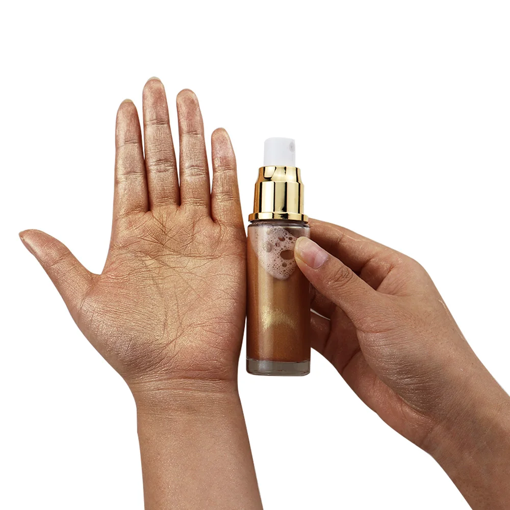 

Custom Mini 30ml Glitter Gold Shimmer Spray Liquid Highlighter Make Up Private Label Spray Body Shimmer Spray For Daily Makeup, 4 colos highlighter spray