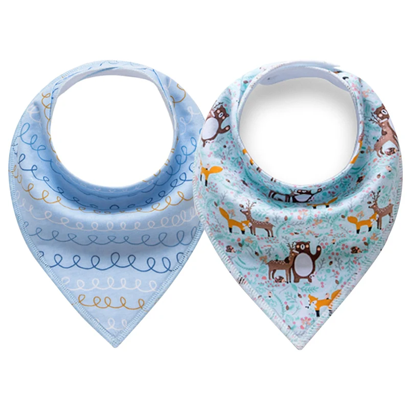 婴儿头巾流口水围嘴平原流口水和出牙婴儿围兜