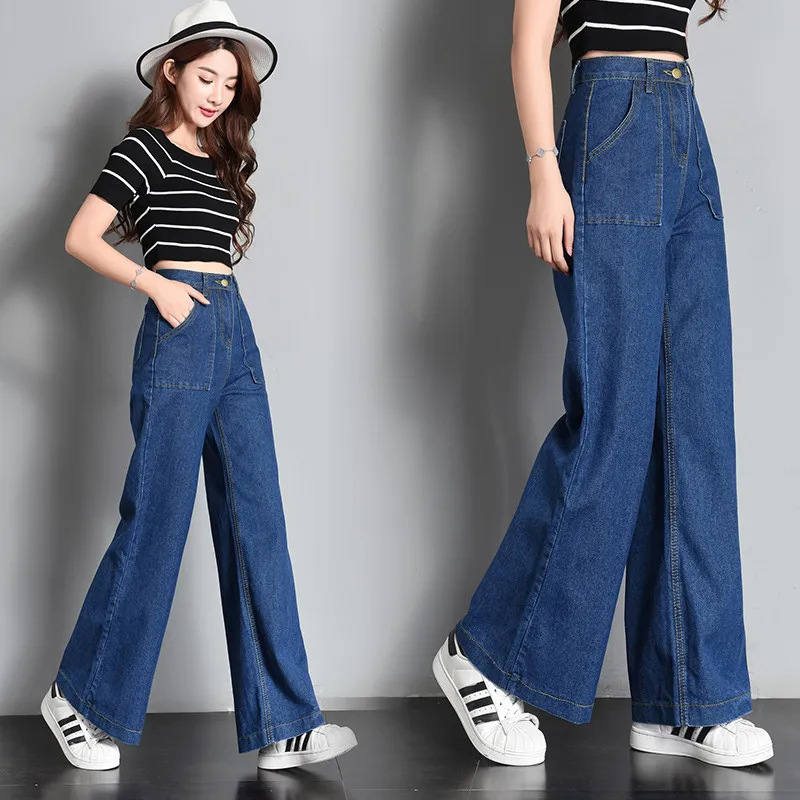 

vintage jeans new Designed Women High Waist sexy jeans Simple Bell bottoms Jeans women casual clothing