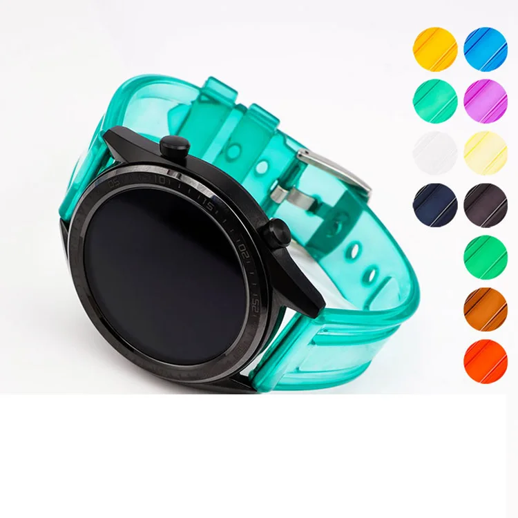 

Hook Loop Watch Band Resin Transparent Straps for Huawei GT 2e Watch Band