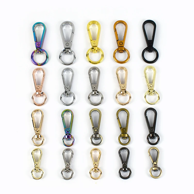 

Meetee F4-1 8/10/13mm Alloy DIY Sew Kits Luggage Bags Hook Snap Lobster Swivel Trigger Dog Buckle Round Head Small Plate Buckle