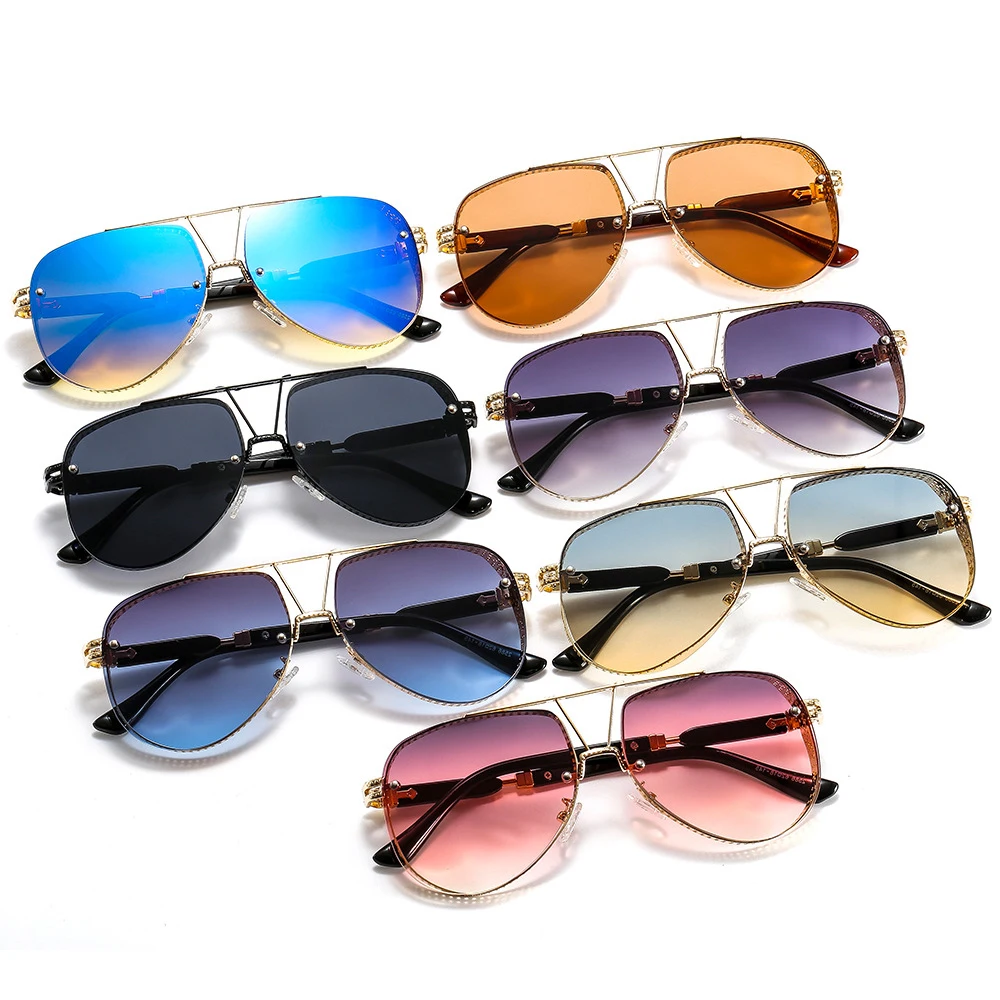 

Twooo 2586 Cool Punk Style Hollow Frame Outdoor Sunglasses 2021, 7 colors