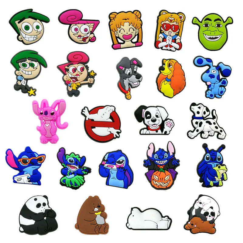

classic cartoon croc charms custom croc pvc shoe charms for clog shoes decoration custom croc charms wholesale Via DHL/Fedex