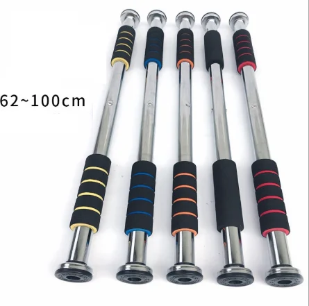 

Home GYM Adjustable Doorway and Wall Pull Up Bar door Chin Up Bar For Gym Home Training, Black