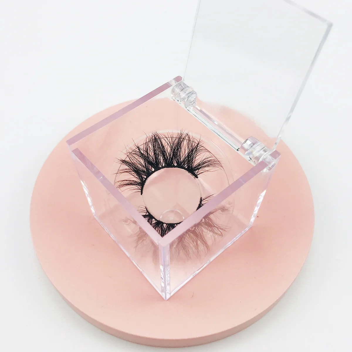 

customize Clear Acrylic lash Box False Eyelash Packaging Box clear lash box With Private Label