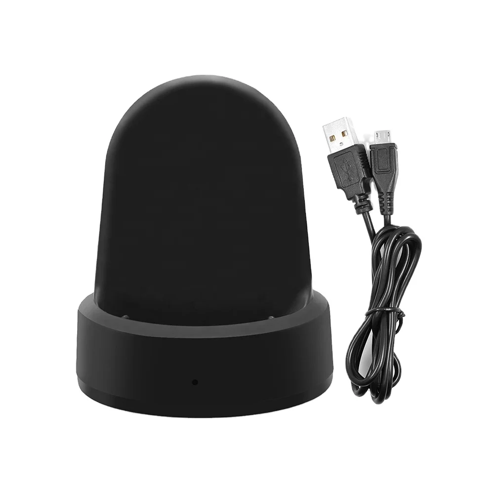 

SIKAI Watch Accessories Fast QI Smart Watch Charger For Samsung Charger Wireless For Gear S2 S3 Sport Portable Charger, Black