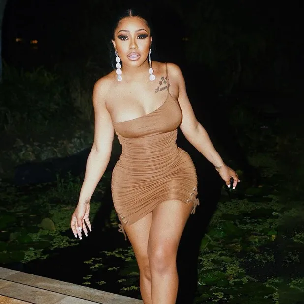 

Inclined Shoulder Sleeveless Bandage Mini Dress Women Spaghetti Strap Backless Slim Fit Dress Elegant Birthday Party, Black