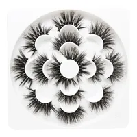 

7 pairs pack flower trays Full Strip Lashes 3D mink eyelashes 25mm Mink Lashes