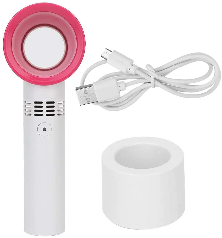 

Outdoor Portable Fan Bladaless Wholesale usb Charging mini Handhold Fan Desk Top Standing Office Handheld Bladeless Fan