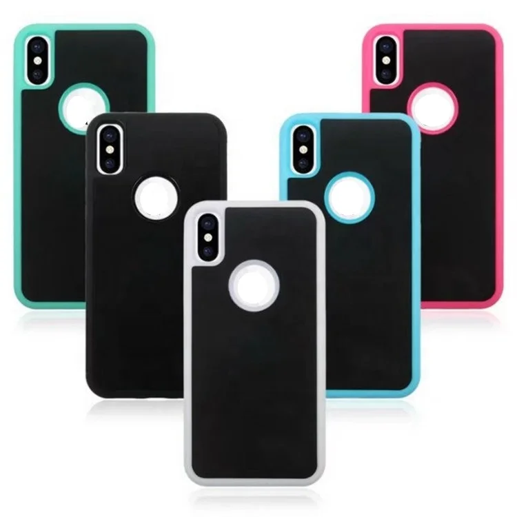 

Fashion wholesale price nano sticky anti shock phone antigravity back case cover for iphone 7 6S 8 Plus X XR xs max 11 pro, Black/white/blue/red/green