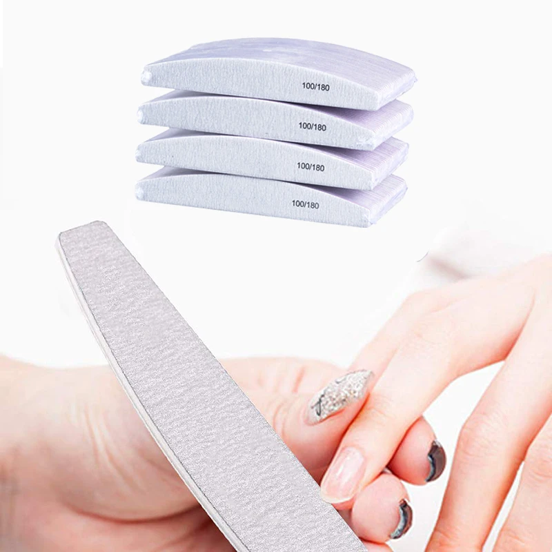 

Durable Buffing Grit Sanding Buffer Polishing File Nail Tool Wooden Nail Manicure Files Sandpaper 100/180 Nail Files, Picture