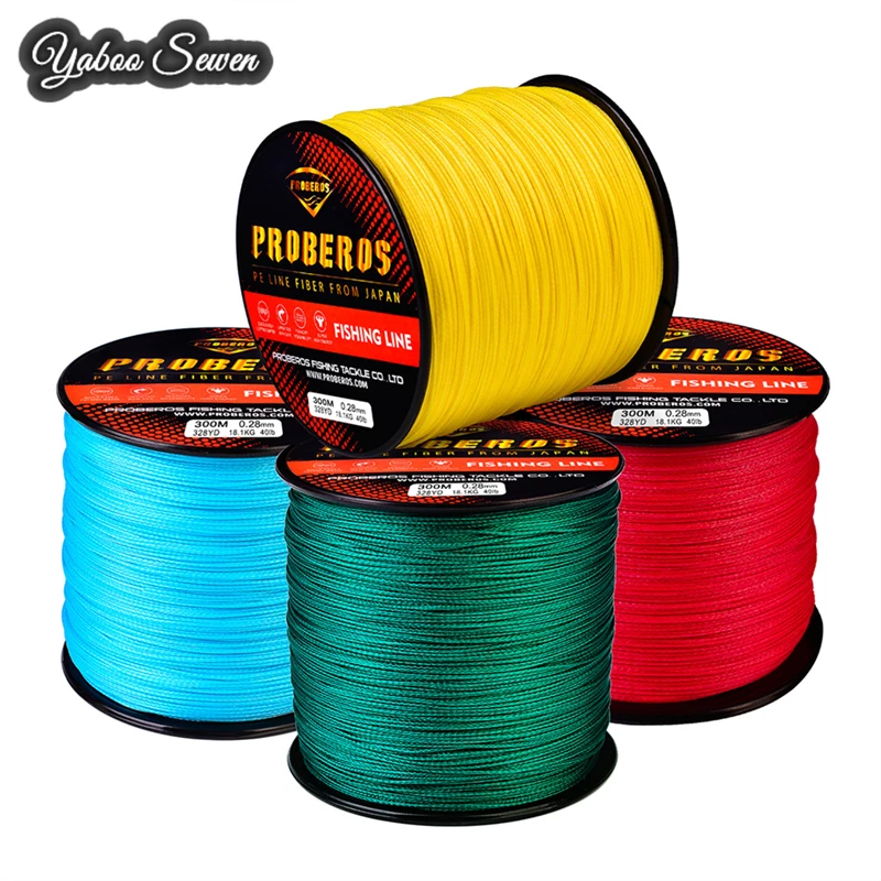 

300m 500m 1000m 2000m 16 Strands High Strength  PE Fishing Line Single Colors, Red/yellow/gray/blue/green